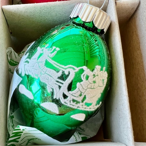 12 Radko Xmas Holiday Splendor Signature Flocked Tulips & Ball Ornaments - Picture 7 of 16